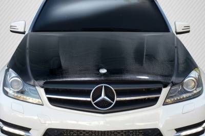 Carbon Creations - Mercedes C Class C63 Look DriTech Carbon Fiber Body Kit- Hood 112987