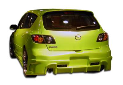 Duraflex - Mazda 3 4DR HB Duraflex Raven Rear Bumper Cover - 1 Piece - 100567