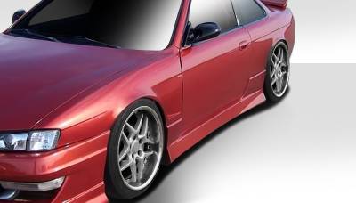 Duraflex - Nissan 240SX Duraflex Type U Side Skirts Rocker Panels - 2 Piece - 101647