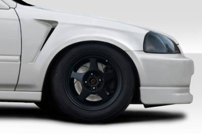 Duraflex - Honda Civic Duraflex F-1 Fenders - 2 Piece - 101751