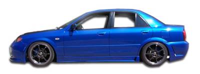 Duraflex - Mazda Protege Duraflex B-2 Side Skirts Rocker Panels - 2 Piece - 103272