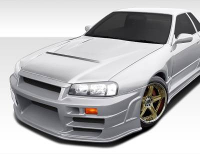 Duraflex - Nissan Skyline Duraflex R324 Conversion Front Bumper Cover - 1 Piece - 106600