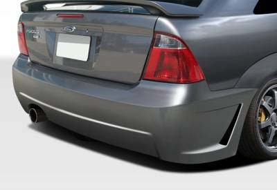 Duraflex - Ford Focus 4DR Duraflex B-2 Rear Bumper Cover - 1 Piece - 106861