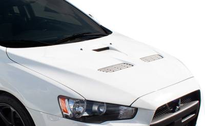 Duraflex - Mitsubishi Lancer Duraflex Evo X Look Hood - 1 Piece - 106958