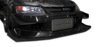 Duraflex - Mitsubishi Lancer Duraflex VT-X Wide Body Front Under Spoiler Air Dam Lip Splitter - 1 Piece - 107212