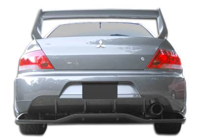 Duraflex - Mitsubishi Lancer Duraflex VT-X Wide Body Rear Lip Under Spoiler Air Dam with Diffuser - 2 Piece - 107214