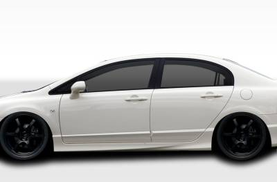 Duraflex - Honda Civic 4DR Duraflex JDM Type R Conversion Side Skirts Rocker Panels - 2 Piece - 107737