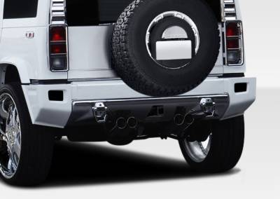 Duraflex - Hummer H2 Duraflex BR-N Rear Add On Bumper Extensions - 1 Piece - 107746