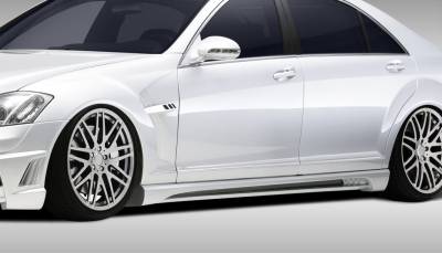 Duraflex - Mercedes S Class Eros Version 2 Duraflex Side Skirts Body Kit 107793