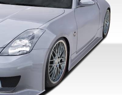 Duraflex - Nissan 350Z Duraflex J-Spec 2 Side Skirts Rocker Panels - 2 Piece - 107833