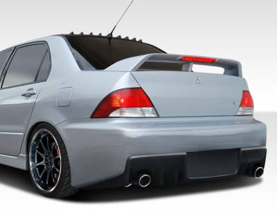 Duraflex - Mitsubishi Lancer Duraflex Evo X Look Rear Bumper Cover - 1 Piece - 108198