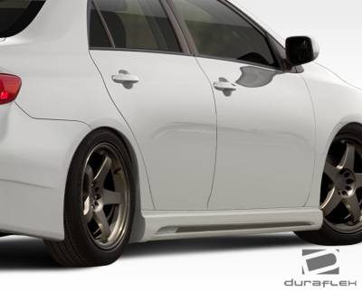 Duraflex - Toyota Corolla Duraflex W-1 Side Skirts Rocker Panels - 2 Piece - 108399