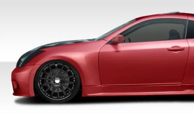 Duraflex - Infiniti G35 2DR Duraflex GT500 Wide Body Front Fenders - 2 Piece - 108502