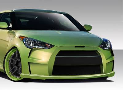 Duraflex - Hyundai Veloster Duraflex VG-R Front Bumper Cover - 1 Piece - 108806