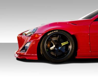 Duraflex - Scion FRS Duraflex GT500 Wide Body Front Fenders - 4 Piece - 109029