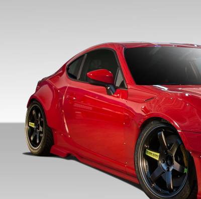 Duraflex - Subaru BRZ Duraflex GT500 Wide Body Side Splitters - 2 Piece - 109032