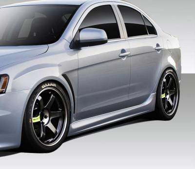 Duraflex - Mitsubishi Lancer Duraflex Evo X V3 Side Skirt Rocker Panels - 2 Piece - 109414