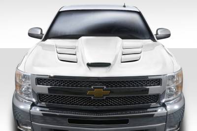 Duraflex - Chevrolet Silverado Viper Look Duraflex Body Kit- Hood 113402