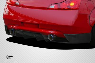 Carbon Creations - Fits Infiniti G Coupe LBW Carbon Fiber Creations Rear Bumper Lip Body Kit 113