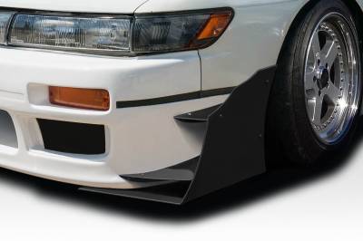 Duraflex - Nissan S13 Silvia D1 Duraflex 6pcs Front Bumper Canards 117749