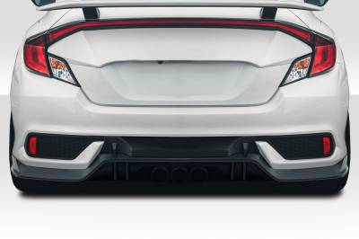 Duraflex - Honda Civic 2DR BSM Duraflex Rear Bumper Lip Diffuser Body Kit 117771