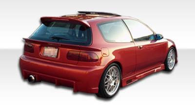 Duraflex - Honda Civic HB Duraflex Mid Wing Trunk Lid Spoiler - 3 Piece - 101127