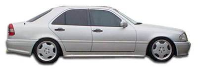 Duraflex - Mercedes-Benz C Class Duraflex AMG Look Side Skirts Rocker Panels - 2 Piece - 101487