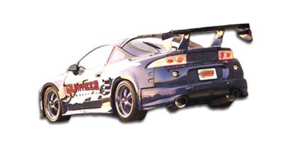 Duraflex - Mitsubishi Eclipse Duraflex Q Flared Rear Add On Bumper Extensions - 2 Piece - 101609