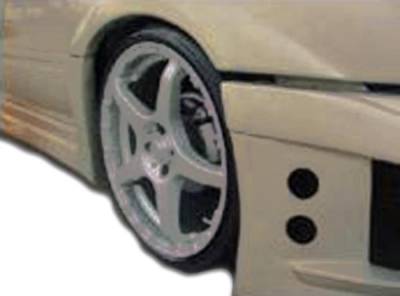 Duraflex - Nissan 200SX Duraflex Q Flared Fender Flares - 2 Piece - 101665