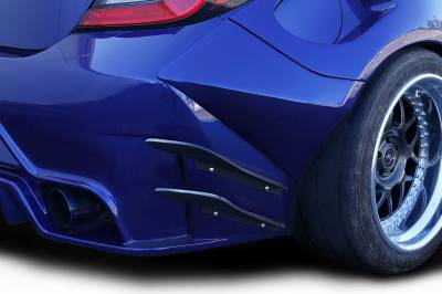 Duraflex - Fits Toyota GR86 GT Comp Duraflex 4 Pcs Rear Bumper Canards!!! 118780