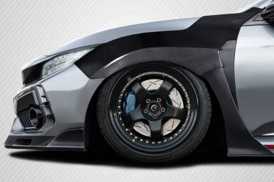 Carbon Creations - Honda Civic Skywalker Carbon Fiber Body Kit- 25MM Front Fenders!!! 119348