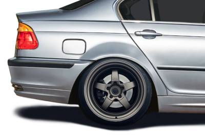 Duraflex - BMW 3 Series 4DR Alpine Speed Duraflex Body Kit- 30MM Rear Fenders 119924