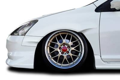 Duraflex - Honda Civic Shingo Duraflex Body Kit- 30MM Front Fenders!!! 120017