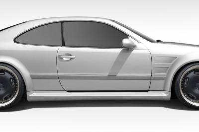 Duraflex - Mercedes-Benz CLK Duraflex Black Series Look Wide Body Side Skirts Rocker Panels - 2 Piece - 112559