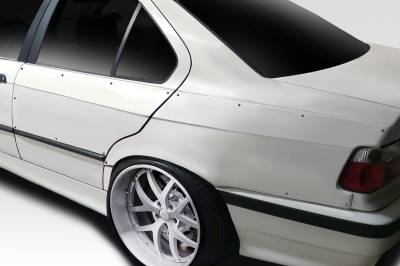 Duraflex - BMW 3 Series 4DR C Spec Duraflex Rear Fender Flares 116023