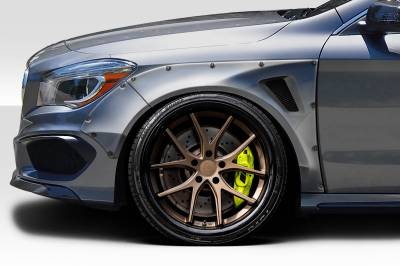 Duraflex - Mercedes CLA Facta Duraflex Front Fender Flares 118375