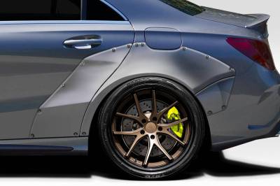 Duraflex - Mercedes CLA Facta Duraflex Rear Fender Flares 118377