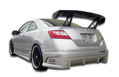 Duraflex - Honda Civic 2DR Duraflex Raven Rear Bumper Cover - 1 Piece - 103333