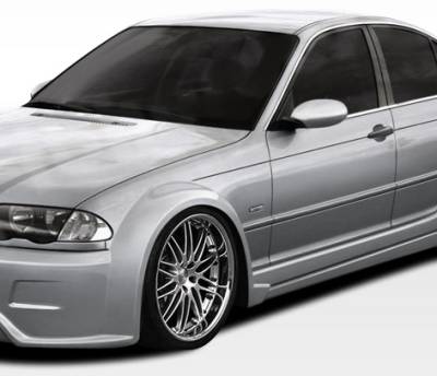 Duraflex - BMW 3 Series 4DR Duraflex I-Design Wide Body Front Fender Flares - 2 Piece - 106514