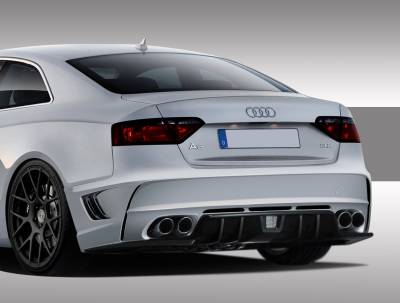 Duraflex - Audi A5 Duraflex Eros Version 1 Rear Bumper Cover - 1 Piece - 109347