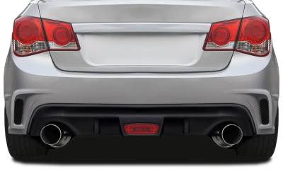 Duraflex - Chevrolet Cruze Duraflex GT Racing Rear Bumper Cover - 1 Piece - 109504