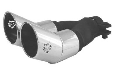 BMW 3 Series Remus Dual Exhaust Tips Left & Right Side - Round - 0010 66