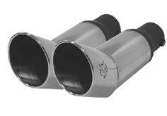 BMW 3 Series Remus Dual Exhaust Tips - Round - 0003 68