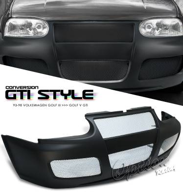 Volkswagen Golf Option Racing Front Bumper - 29-45115