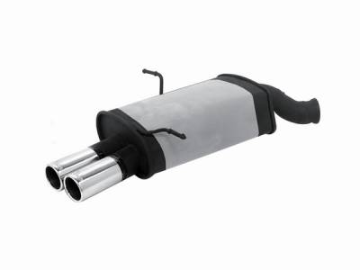 BMW 3 Series Remus Rear Silencer with Dual Exhaust Tips - Round - 087000 0504