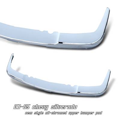 Chevrolet Silverado Option Racing Upper Bumper Pad - 65-15125