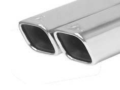 BMW 3 Series Remus Rear Silencer with Dual Exhaust Tips - Square - 087091 0548