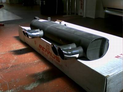 BMW 3 Series Remus Rear Silencer with Left & Right each Dual Exhaust Tips - Round - 088001 1562