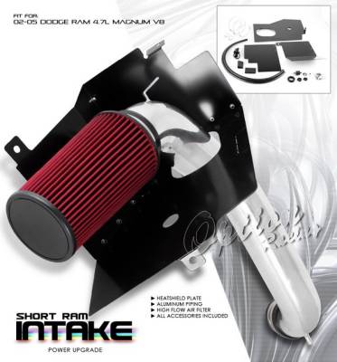 Dodge Ram Option Racing Air Intake System - Polish with Filter - 37-17110