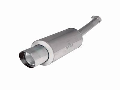 BMW 3 Series Remus Rear Silencer - Polished with Exhaust Tip - Round - 086101 8598